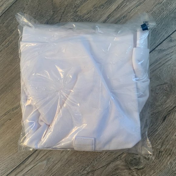 NWT LANDS' END GIRL'S SHORT SLEEVE FEMININE FIT MESH POLO SHIRT WHITE LARGE 6X-7 - Picture 6 of 6